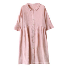 2021 Plus Size Korean Sleepwear Breathable Cotton Women Sleepwear